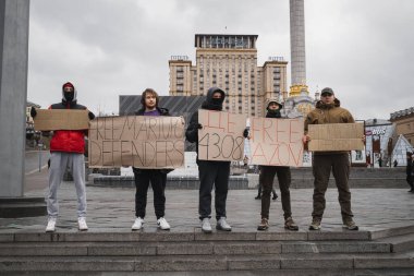 Kyiv, Ukrayna. 18 Şubat 2024 'te, 