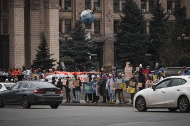 Kyiv, Ukrayna. 18 Şubat 2024 'te, 