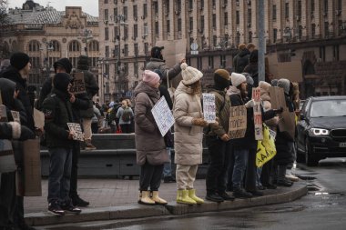 Kyiv, Ukrayna. 18 Şubat 2024 'te, 