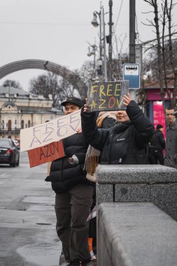 Kyiv, Ukrayna. 18 Şubat 2024 'te, 