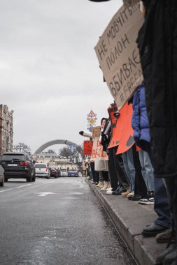 Kyiv, Ukrayna. 18 Şubat 2024 'te, 