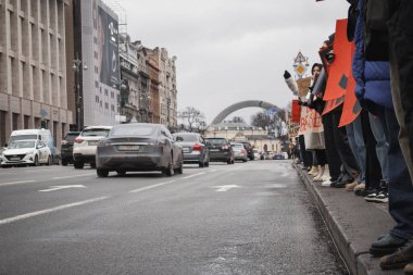 Kyiv, Ukrayna. 18 Şubat 2024 'te, 