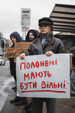 Kyiv, Ukrayna. 18 Şubat 2024 'te 