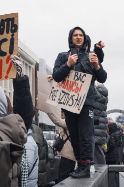 Kyiv, Ukrayna. 18 Şubat 2024 'te 