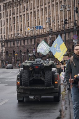 Kyiv, Ukrayna. 18 Şubat 2024 'te 