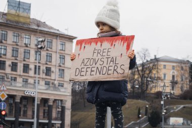 Kyiv, Ukrayna. 18 Şubat 2024 'te 