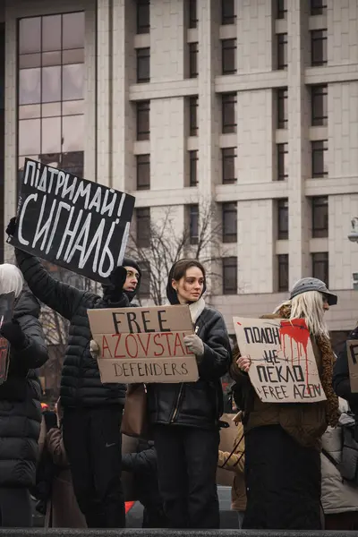 Kyiv, Ukrayna. 18 Şubat 2024 'te, 