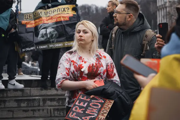 Kyiv, Ukrayna. 18 Şubat 2024 'te 