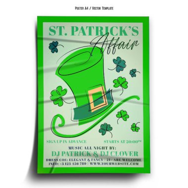 Saint Patricks Affair Poster Template