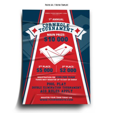 Cornhole Turnuva Olay Şablonu