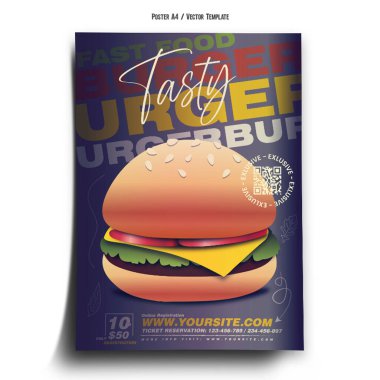 Burger Food Template Poster