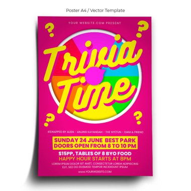 Trivia Zaman Posteri Şablonu