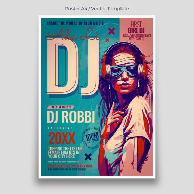 Dj Kapak Posteri Şablonu