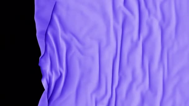 Фіолетова Тканина Альфа Каналом — стокове відео