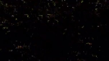 Alfa kanalıyla Altın Konfeti Patlamaları