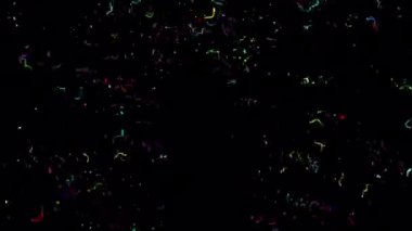 Alfa kanalıyla Altın Konfeti Patlamaları