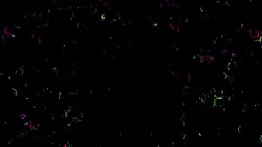 Alfa kanalıyla Altın Konfeti Patlamaları