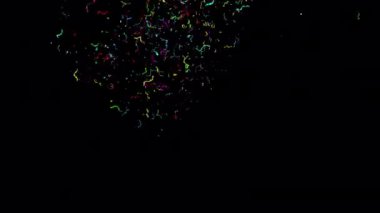 Alfa kanalıyla Altın Konfeti Patlamaları