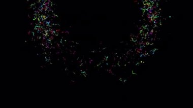 Alfa kanalıyla Altın Konfeti Patlamaları