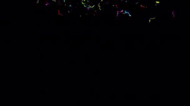 Alfa kanalıyla Altın Konfeti Patlamaları