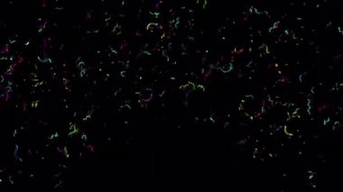 Alfa kanalıyla Altın Konfeti Patlamaları