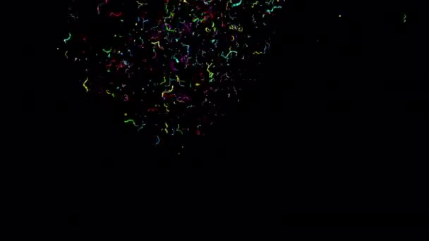 Explosions Explosion Confettis Avec Canal Alpha — Video