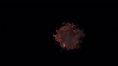 Alfa kanalı ile izole edilmiş namlu dumanı patlaması.