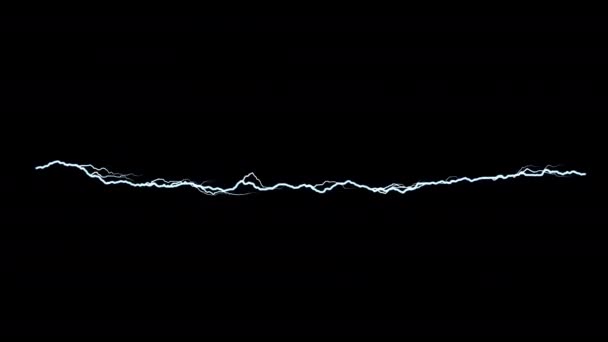 Lightning Spark Isolated Black Background — Stock Video