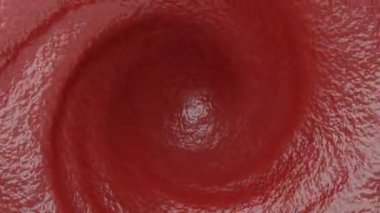 4K içinde domates ketçap sosu kıvrımlı döngü arkaplanı