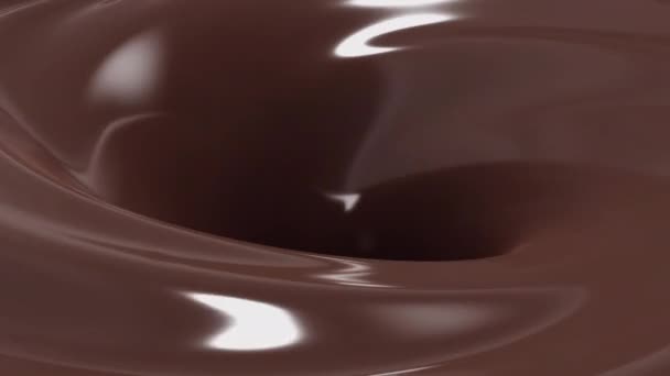 Čokoládové Mléko Víření Smyčka Pozadí — Stock video