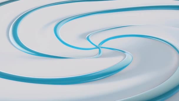Йогурт Синім Гавайським Джемом Кружляючим Циклічним Фоном — стокове відео