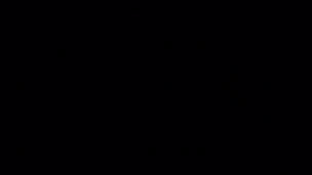 ブラストブラッククエスチョンマークアルファ背景に隔離 — ストック動画
