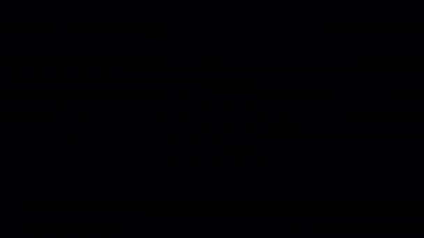 黒と白のクエスチョンマークの遷移アルファ背景に孤立 — ストック動画