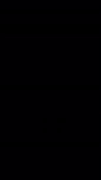 ホワイト クエスチョンを拡大するマーク垂直ビデオをアルファ背景に分離 — ストック動画