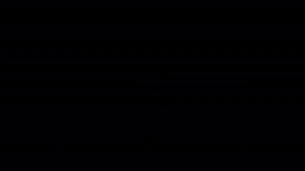 ホワイト クエスチョン マークを拡大するアルファ背景に孤立 — ストック動画