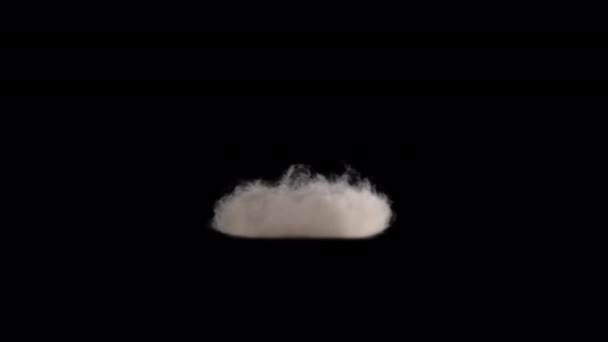 煙の吹く遷移はアルファ背景にカメラで明らかに — ストック動画