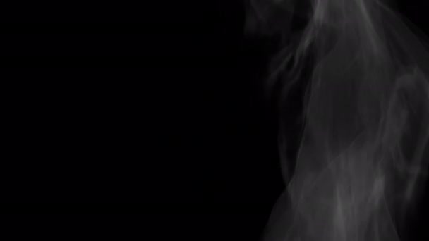 Ξιφίας Καπνός Αυξάνεται Επικάλυψη Απομονώνονται Άλφα Φόντο — Αρχείο Βίντεο