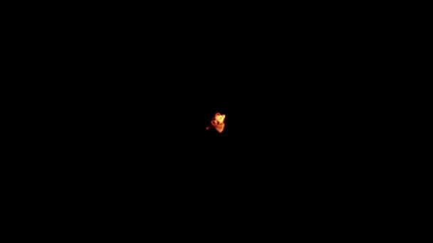 Foc Suprapunere Suflare Izolat Fundal Alfa — Videoclip de stoc