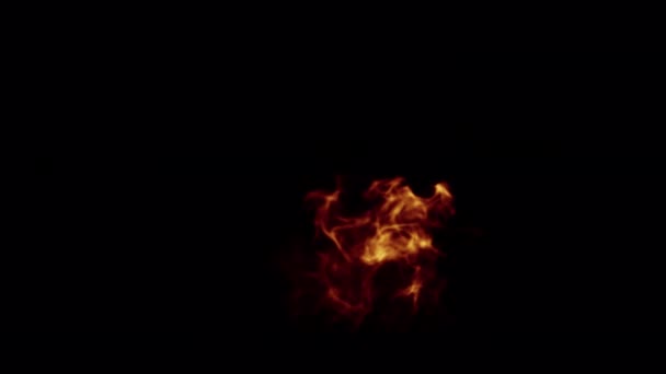 Incendie Superposition Isolée Sur Fond Alpha — Video