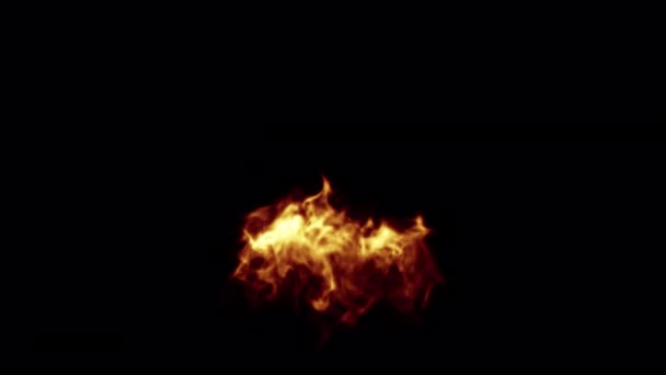 Alfa Arkaplanında Ateş Esintisi Izole Edildi — Stok video