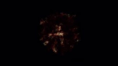 4K 'da alfa arkaplanda hava beyaz duman şok dalgası esintisi izole edildi