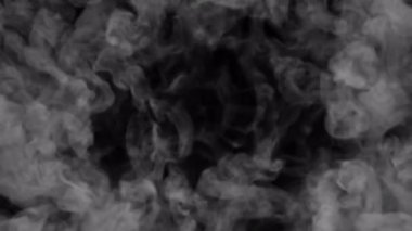 Duman şok dalgası üfleme geçişi alfa arka planında izole edilmiş örtüyü ortaya çıkardı