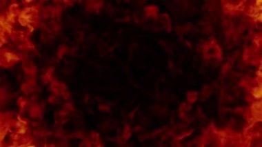 Yangın şok dalgası üfleme geçişi alfa arkaplanında izole edilmiş örtüyü ortaya çıkardı