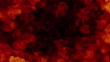 Yangın şok dalgası üfleme geçişi alfa arkaplanında izole edilmiş örtüyü ortaya çıkardı