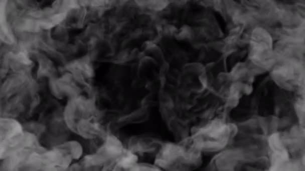 Smoke Shockwave Che Soffia Transizione Rivelare Sovrapposizione Isolata Sfondo Alfa — Video Stock