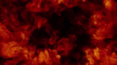 Yangın şok dalgası üfleme geçişi alfa arkaplanında izole edilmiş örtüyü ortaya çıkardı