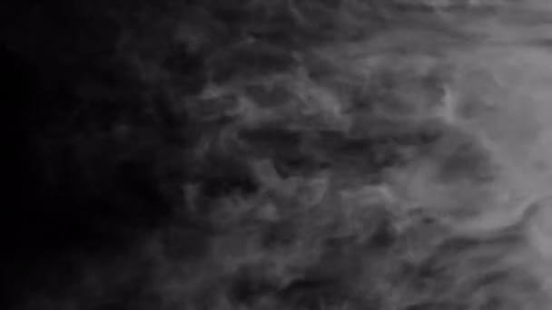 Přechod Kouřové Rázové Vlny Odhaluje Překrytí Izolované Alfa Pozadí — Stock video