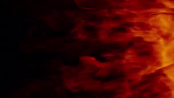 Fire Shockwave Foukání Přechod Odhalit Překrytí Izolované Alfa Pozadí — Stock video