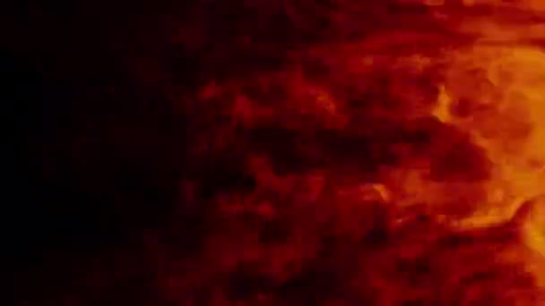 Ударная Волна Переходящая Волну Огня Обнаруживает Перекрытие Изолированное Альфа Фоне — стоковое видео