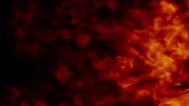火災衝撃波吹いて遷移は アルファ背景に隔離されたオーバーレイを明らかに — ストック動画